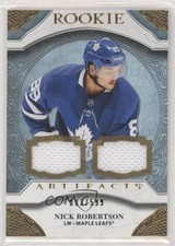 2020-21 Upper Deck Artifacts Rookies Material Gold /599 Nick Robertson #171 aw2