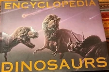 Encyclopedia DINOSAURS BOOK hc 2002 history identifying pictorial characteristic