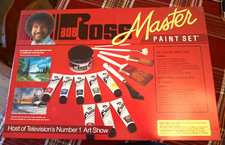 Vintage Bob Ross Master Paint Set with VHS Ta...