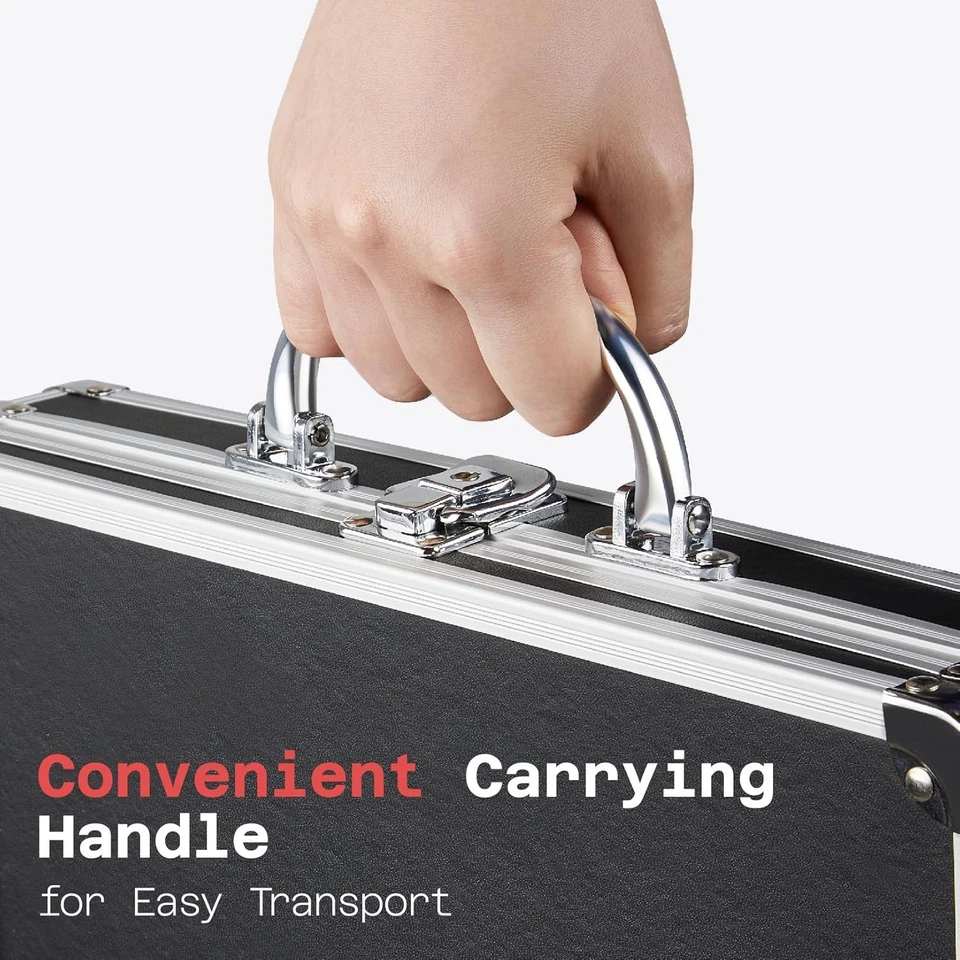 Key Lock Clipboard Storage Box, Heavy Duty Clipboard with Storage, Aluminum Loc - Image 4 of 4