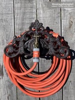 Gartenschlauchhalter Mit Wasserhahn Wandschlauchhalter Gusseisen Antik-Stil