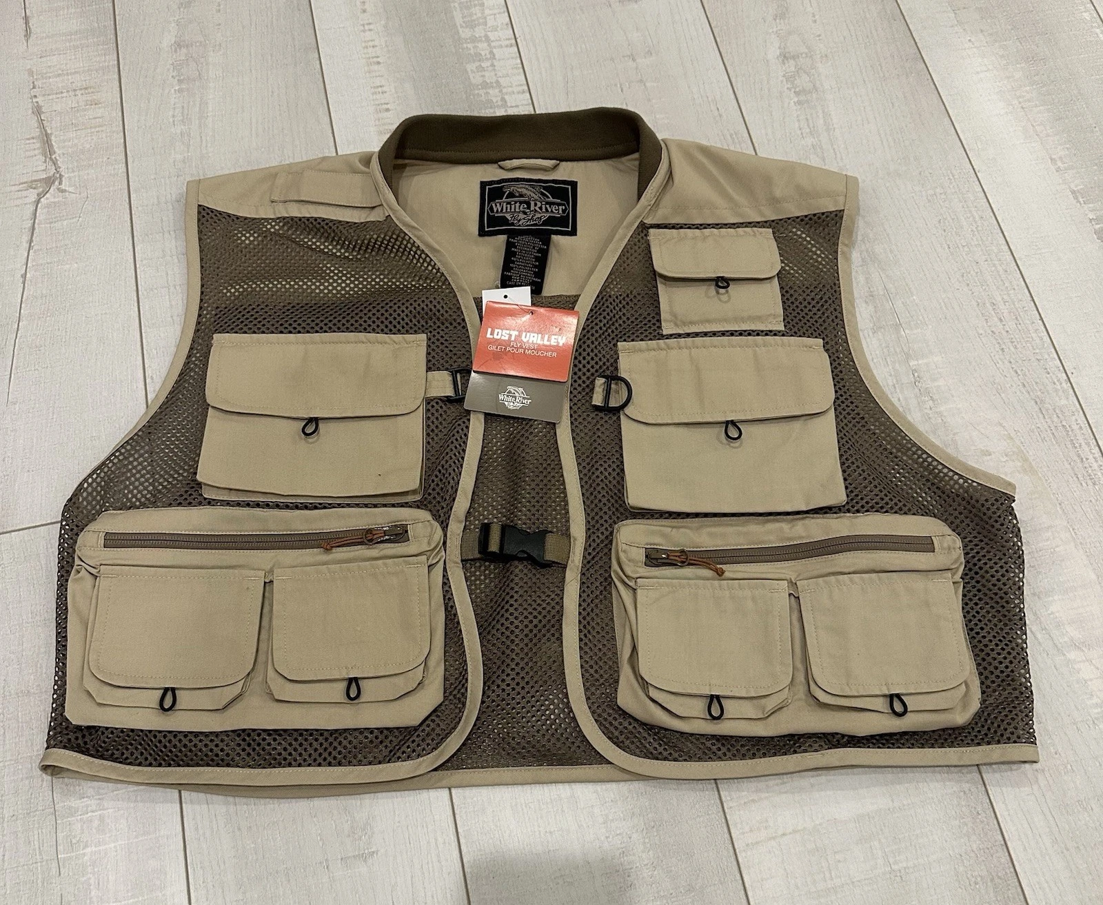 White River Fly Shop Journeyman Mesh Fishing Vest Men’s XL NWT