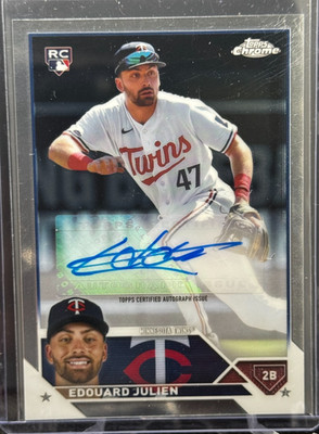 Edouard Julien - 2023 Topps Chrome Update RC Rookie Card Auto #AC-EJU