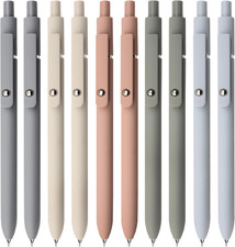 Gel Pens, 10Pcs 0.5Mm Black Ink Pens Fine Point Smooth Writing Pens, High-End Se