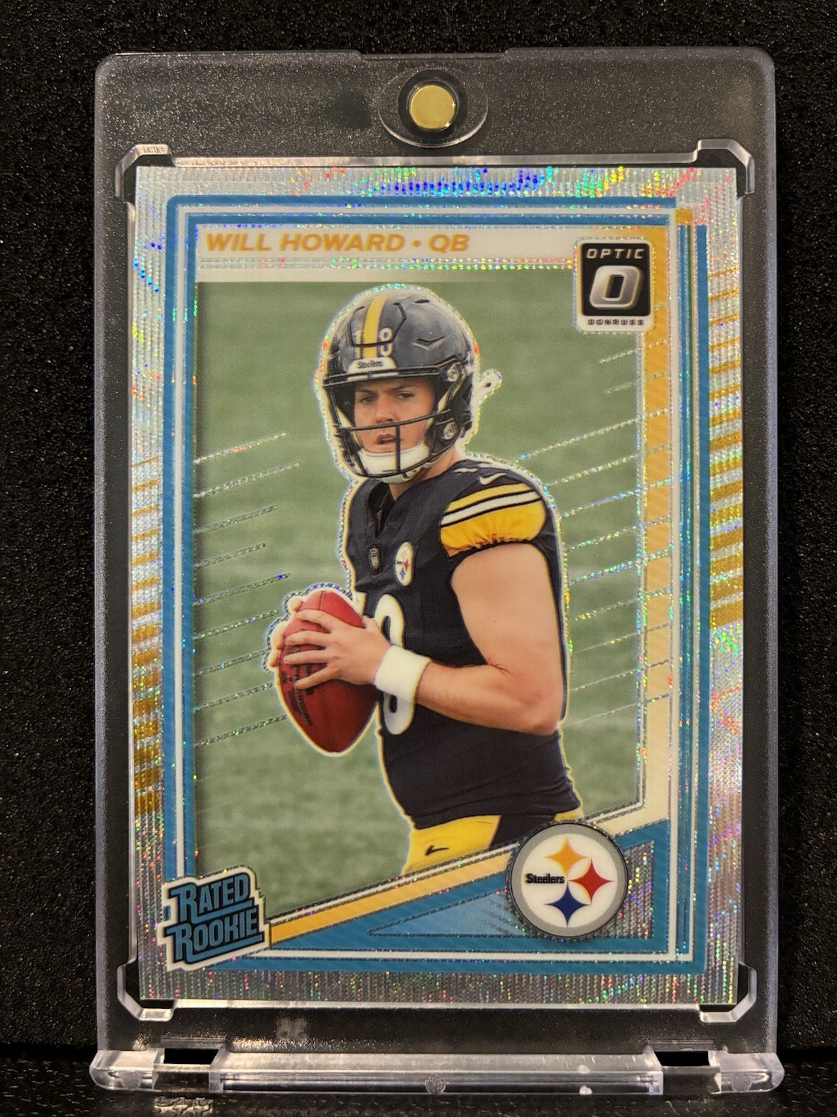 2025 Panini Donruss Optic - Rated Rookie Will Howard #233 Wave Prizm /300 (RC)