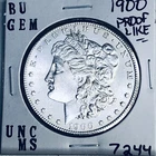 1900 BU GEM MORGAN SILVER DOLLAR UNC MS+++ U.S. MINT RARE COIN 7244