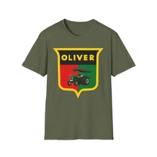 T-Shirt Men Women Crewneck Short Sleeve Gildan Oliver Tractor Farm Equipment