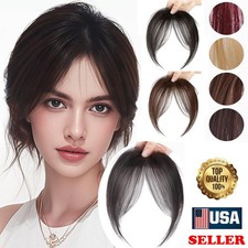 Hair Extensions Clip-in Fringe for Women's Sideburn Clip-in Bang Front Hairpiece
