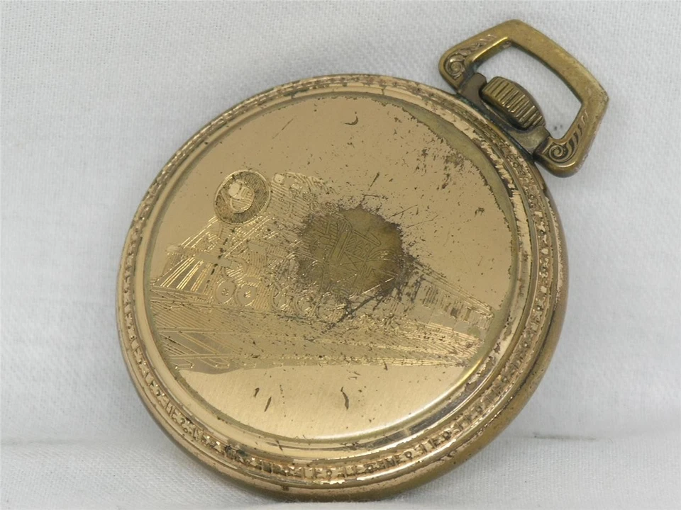 ANTIQUE 18 SIZE WALTHAM CONVERSION DIAL CHOO-CHOO CASE POCKET WATCH, RUNNING! - Image 2 of 4