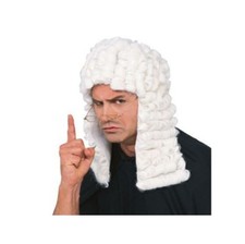 White Judge Wig - Colonial - Costume Accessory - One Size
