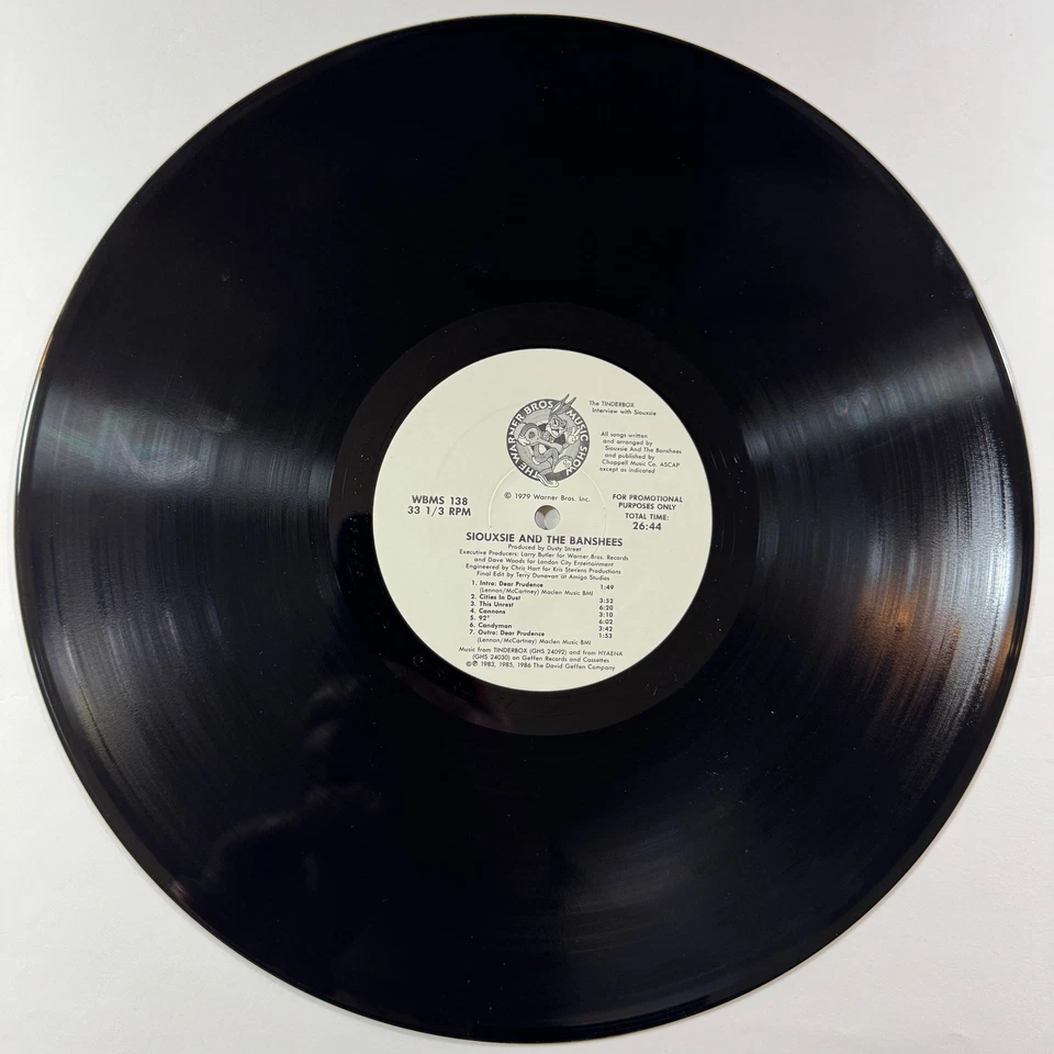 SIOUXSIE & BANSHEES: The Tinderbox Interview LP RARE DJ PROMO (M-) 1986 GEFFEN - Image 3 of 4