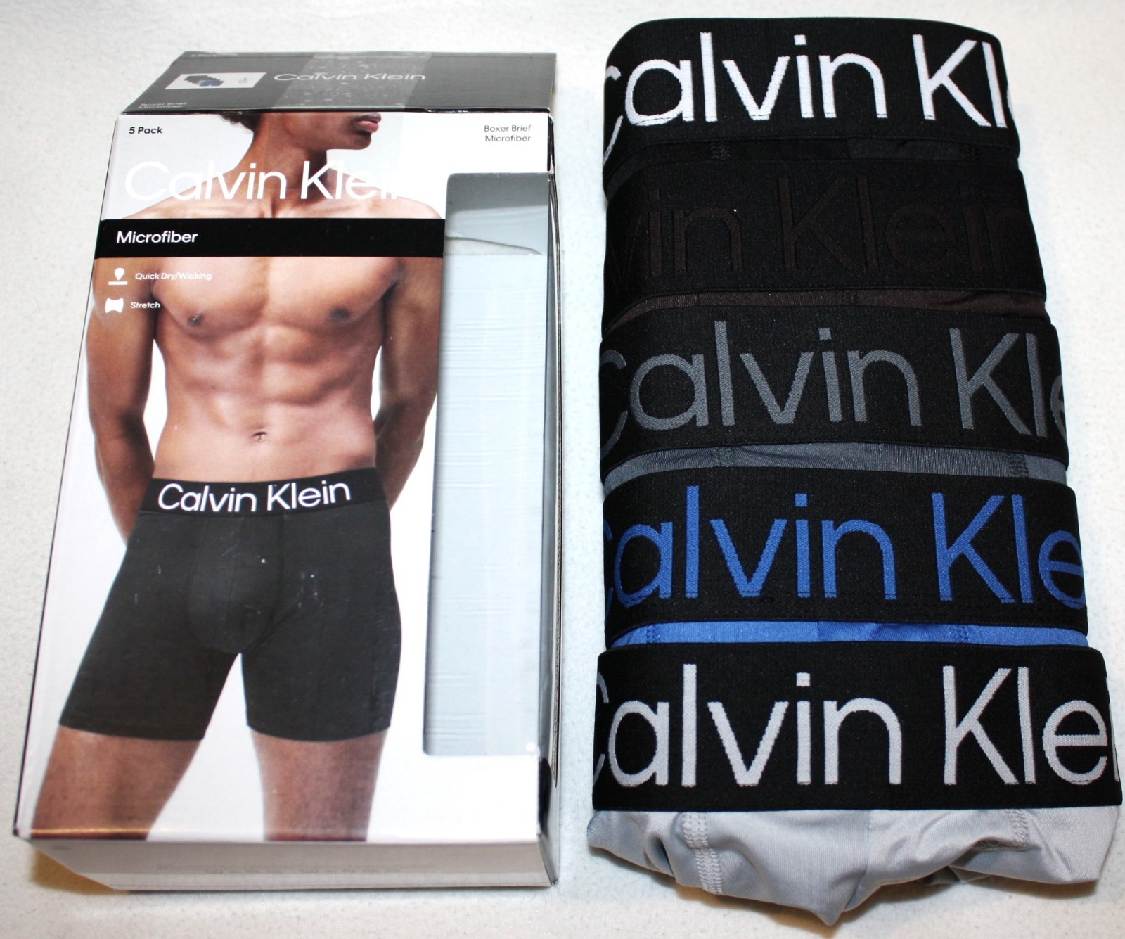 Calvin Klein Boxer Briefs Microfiber Stretch Multicolor 3 Pa