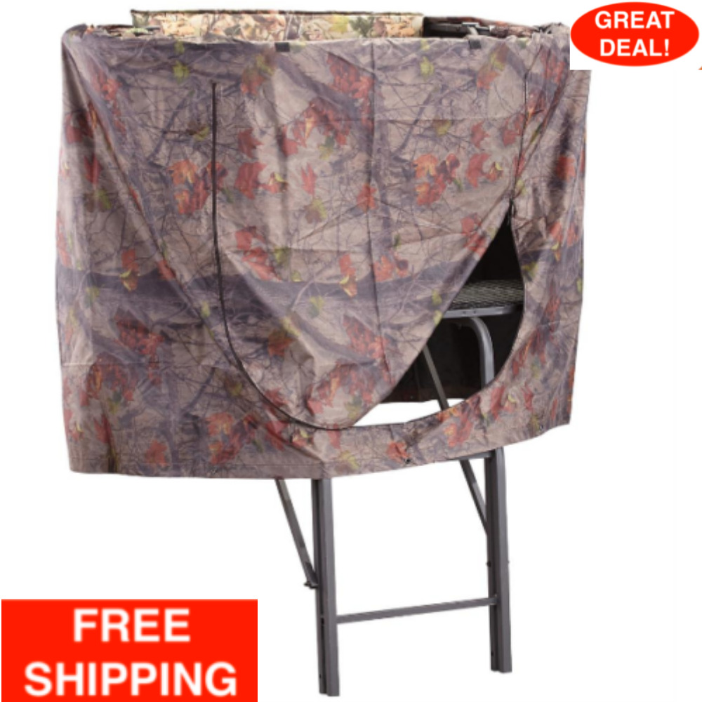 Universal Hunting Tree Stand Blind Hunt Shoot Outdoor Sports Conceal Dense Camo