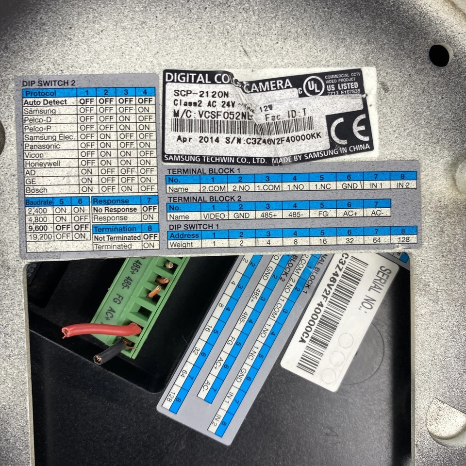 Samsung SCP-2120N 600TV Motorized PTZ Mini Dome Network Security Camera - Image 2 of 4