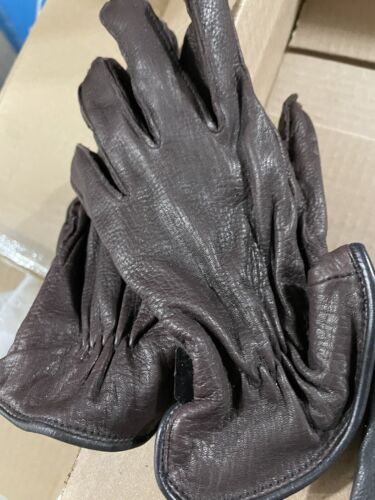 Hirschlederhandschuhe - Unisex schwarz WEICH - Größe Small Ref Glove 6 - Bild 9 von 10