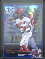 2017 Bowman Chrome 70th Anniversary Blue Refractor #BDC-95 Jo Adell No 58 of 200