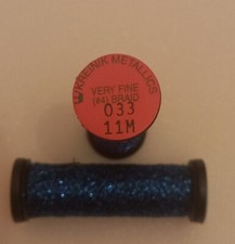KREINIK METALLICS BALGER VERY FINE (#4) BRAID - ROYAL BLUE - 033