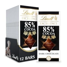 Lindt Excellence 85 Cocoa Dark Chocolate Bar Pack of 12 3.5 Ounce Bars