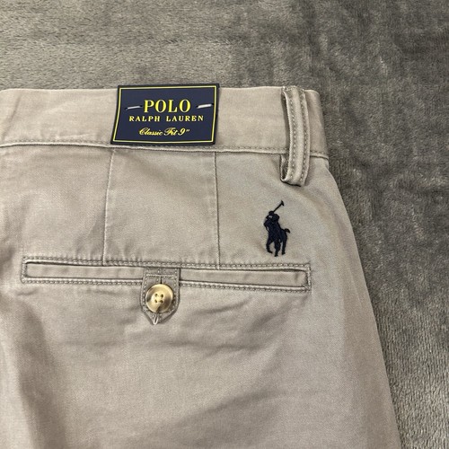 Polo Ralph Lauren Chino Shorts Herren 30" grau klassische Passform 9" Schrittlänge Komfort neu - Bild 4 von 14