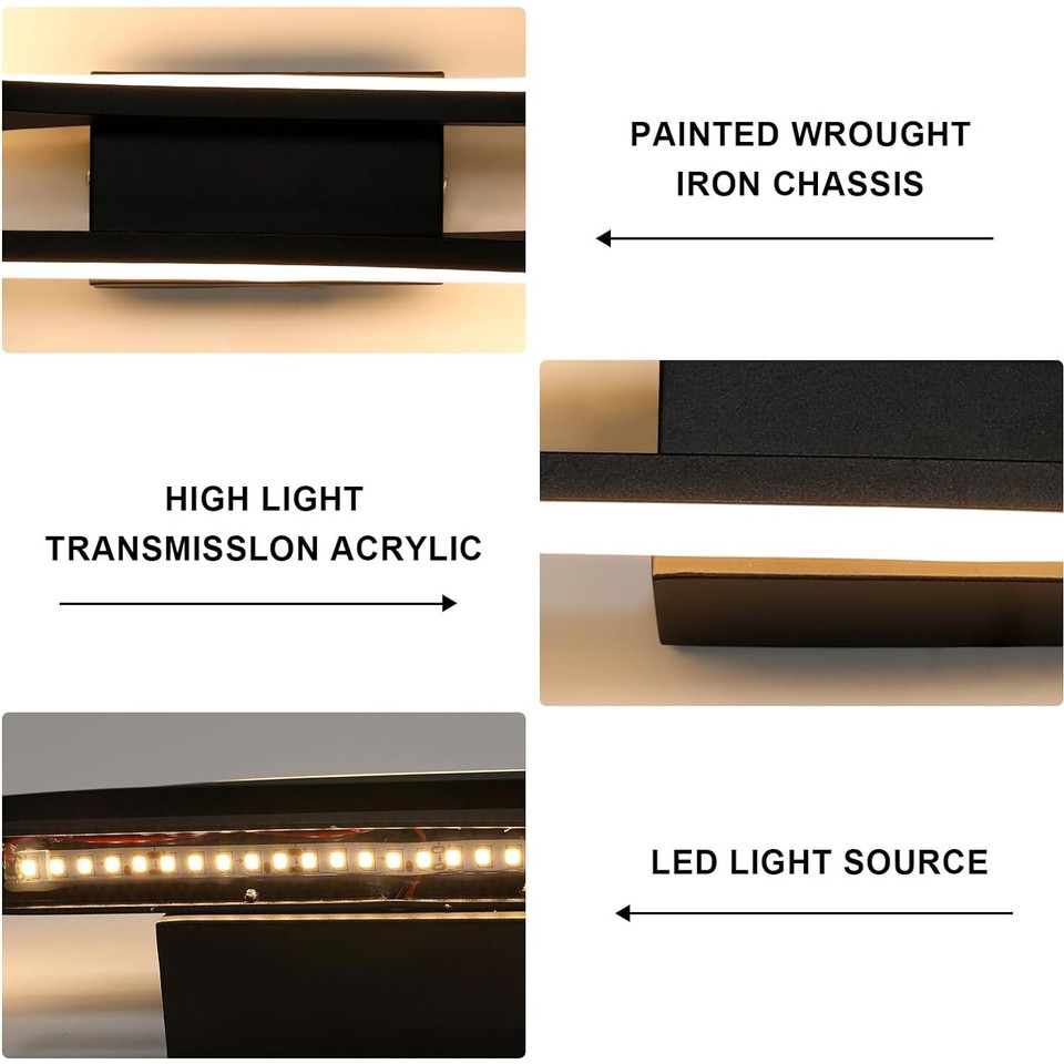 Modern LED Wall Lights Indoor Acrylic LED Wall Light Long LED Sconce