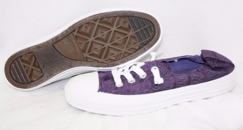 Nuevo Mujeres Converse Shoreline Encaje Púrpura 545413F Sin Atar Cordones  Tenis Zapatos | eBay