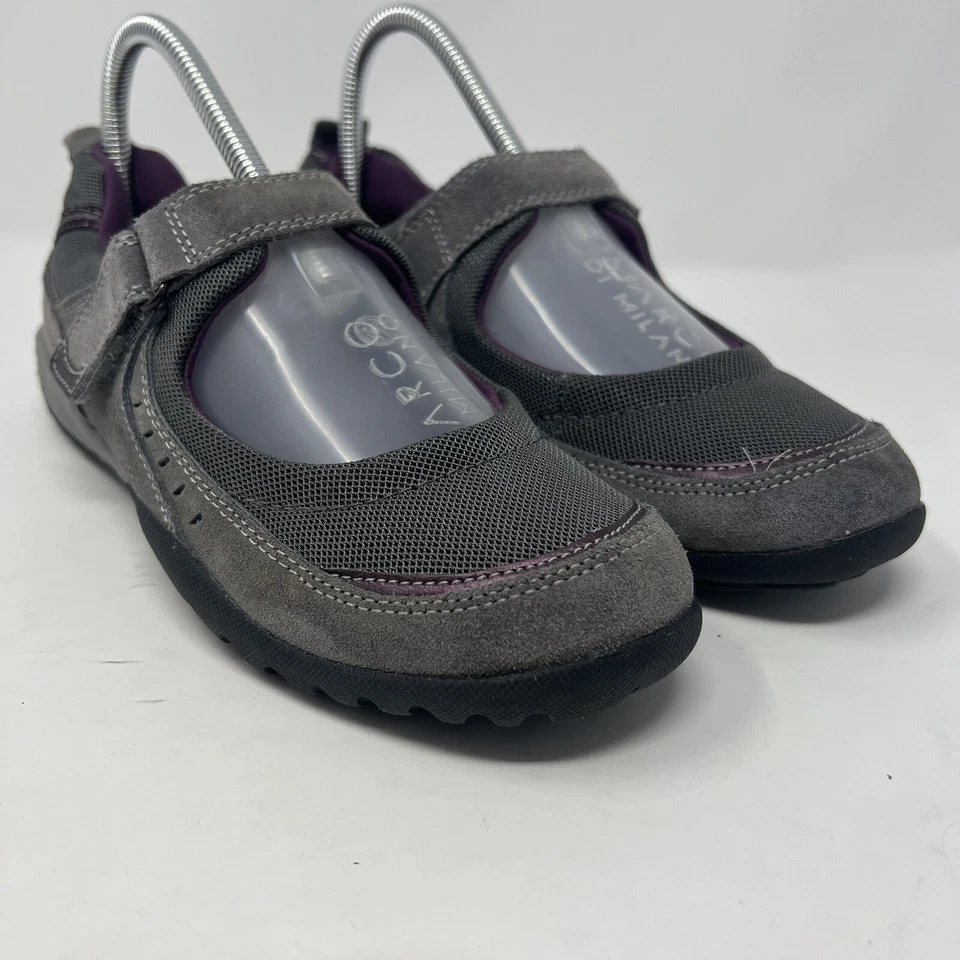 Croft & Barrow® Mary Janes - Gray Women’s Size 8.5 M Hook & Latch Closure VGC - Image 2 of 4