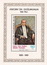 Cyprus Turkey 1981 Yvert SS 2 Ataturk MNH