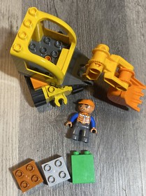 Lego Duplo 10812 Town Truck & Tracked Excavator Construction Set Incomplete