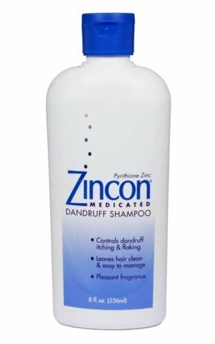 Zincon Pyrithione Zinc Medicated Dandruff Shampoo Pleasant Fragrance 8 Oz 2 Pack - Image 2 of 3