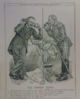 7x10" punch cartoon 1913 THE GERMAN LLOYD wilhelm , lloyd george , army tax ww1