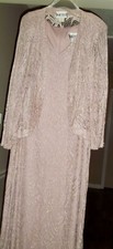 S.L Fashions • 90s' Maxi Gown • Dress • Blush Pink 2 pc • Made In USA • Vintage