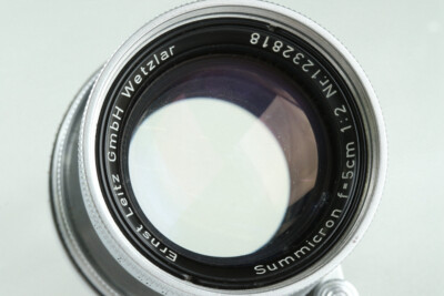 Leica Leitz Summicron 50mm F/2 Lens for Leica L39 #38688 T | eBay