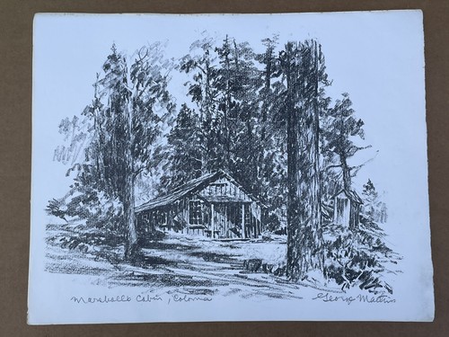 SET OF 11 GEORGE MATHIS SKETCH PRINTS SIGNED BY ARTIST 12-3/4" x 10" YOSEMITE - Picture 4 of 21
