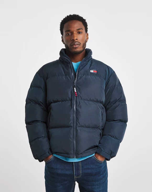 Tommy Jeans Navy Alaska Puffer Coat Navy All Sizes Available