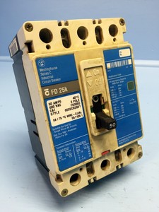 Cutler-Hammer FD3050 50A Circuit Breaker Glossy Blue FD3050L
