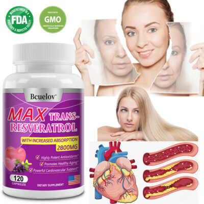 Trans-Resveratrol-Komplex 1500 Mg   Herz-Kreislauf-Gesundheit, Antioxidans