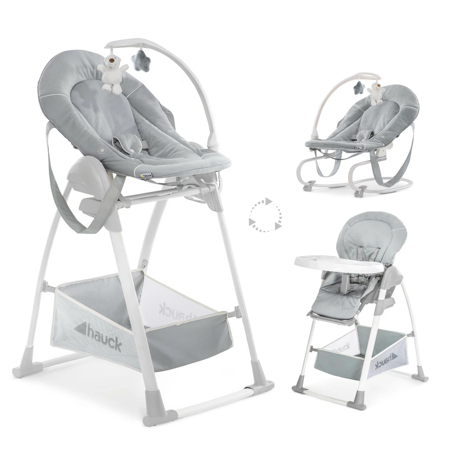 Hauck Sit n Relax 3 in 1 Highchair - Stretch Grey