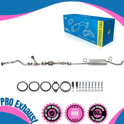 Front Left Pipe+Y-Pipe +Rear Catalytic+Muffler For 2017-2019 Highlander 3.5L Gas