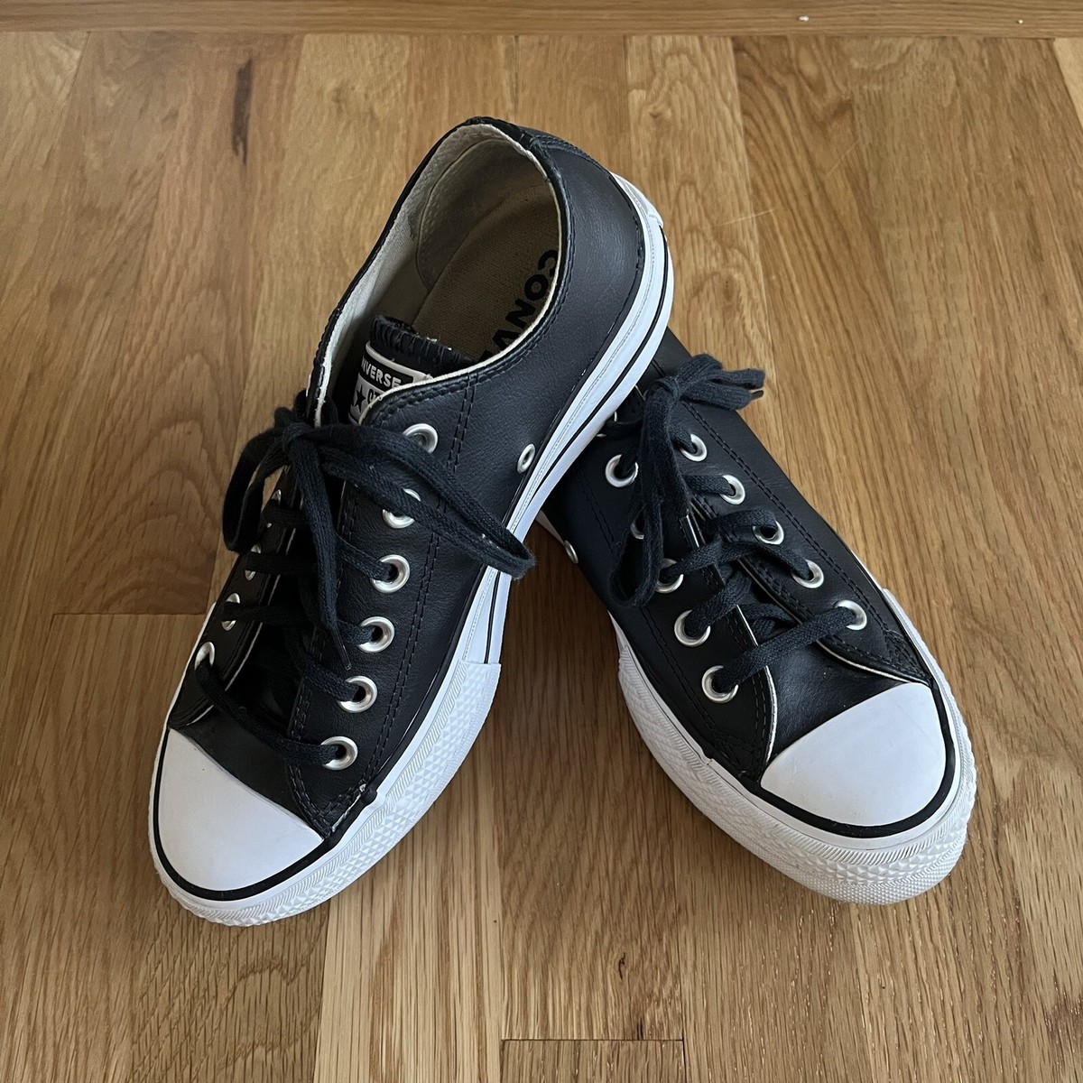 Womens Converse Chuck Taylor All Star Platform Leather BLACK