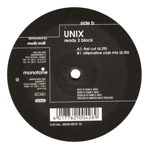 Unix - Ready 2 Block (Vinyl 12" - 2002 - DE - Original) - Zdjęcie 1 z 2