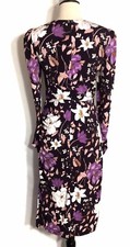 Eliza J Floral Brown Long Sleeve Bodycon Sheath Dress Size 4 