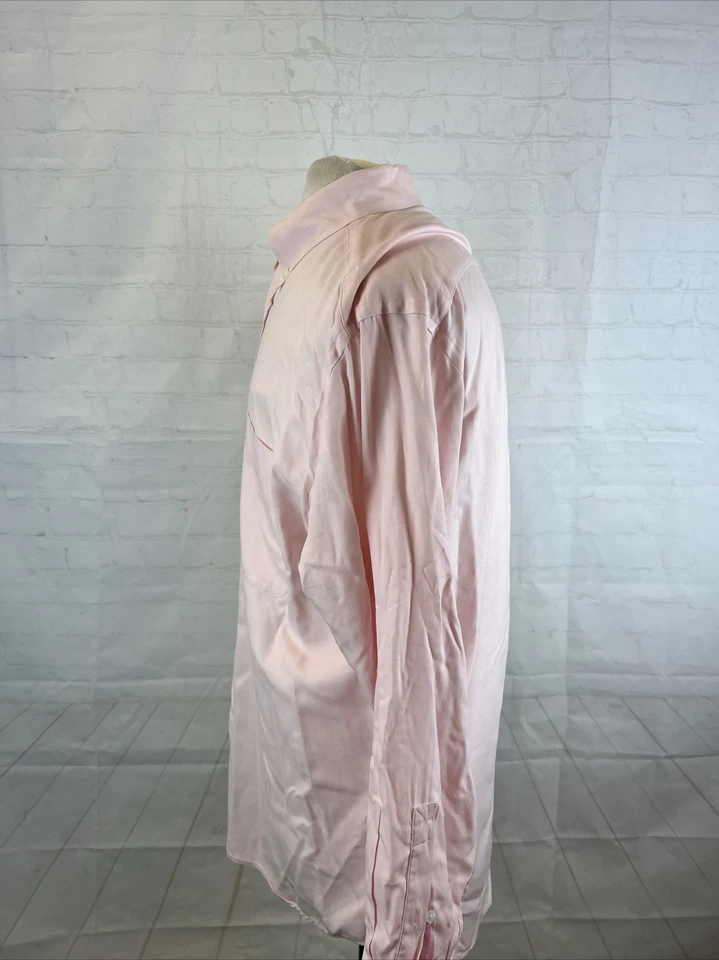 Bobby Jones Men's Pink Solid Cotton Dress Shirt SIZE L $108 - Image 4 of 4