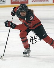 JOCELYNE LAROCQUE SIGNED CANADA WOMENS OLYMPICS HOCKEY 8X10 PHOTO PROOF