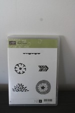 Stampin' Up Stamp Set of 5 PETAL PARADE Rubber Stamps Flowers L