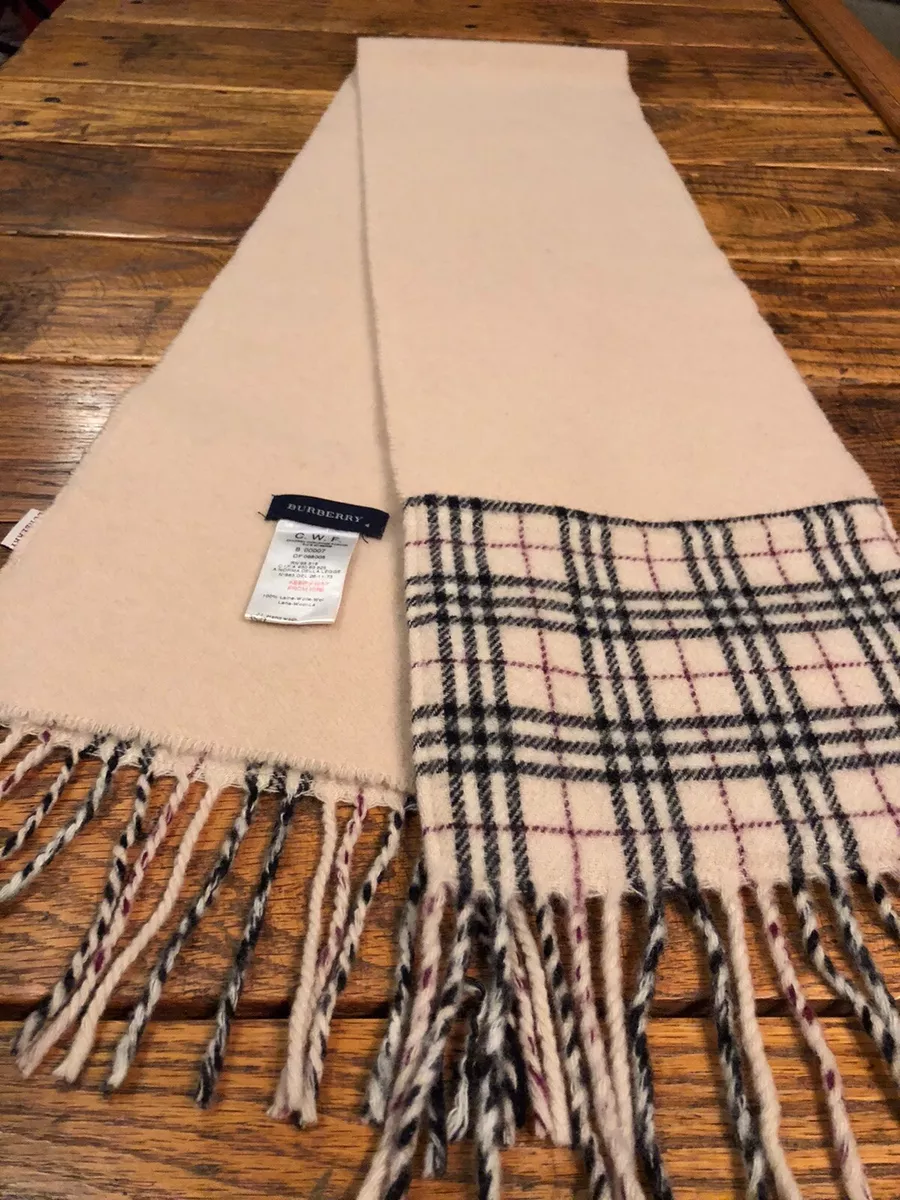 Sold at Auction: Vintage BURBERRY Cashmere Nova Check Scarf