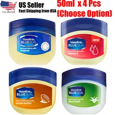 Vaseline Blueseal Pure Petroleum Jelly 4 Pack Set 50 ml (Choose From Option)