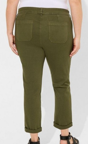 Torrid Relaxed Crop Utility Pant Olive Size 20 - Picture 3 of 5