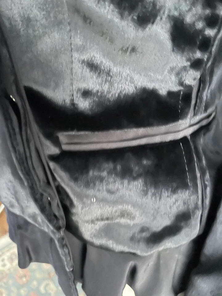 Chaqueta de seda de terciopelo F/W 2002 Tom Ford Yves Saint Laurent F 40 EE. UU. 8 YSL Foto 4 de 4