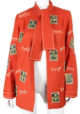 BODE $1,550 NWT 2024 Burnt Orange Wool Twill ALUMNI Patch Jacket M