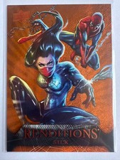 2024 UD Marvel Marvel Renditions Spiderman Orange SILK 141/299